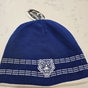 Blue Beanie with Tiger Logo